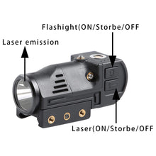 Load image into Gallery viewer, GL02 Green Laser Sight &amp; Flashlight Combo Magnetic Charging Internal with Rechargeable Battery
