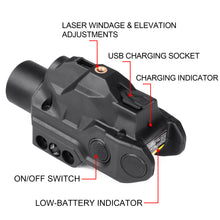 Load image into Gallery viewer, TPO GLK002 Flashlight and Green Laser Sight Combo with Sensor ON-Off Smart Activation Rechargeable Battery for Pistols
