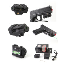 Load image into Gallery viewer, Sniper GL01G Green Dot Sight with USB Rechargeable Battery Pistols &amp; Handguns Rail Mount
